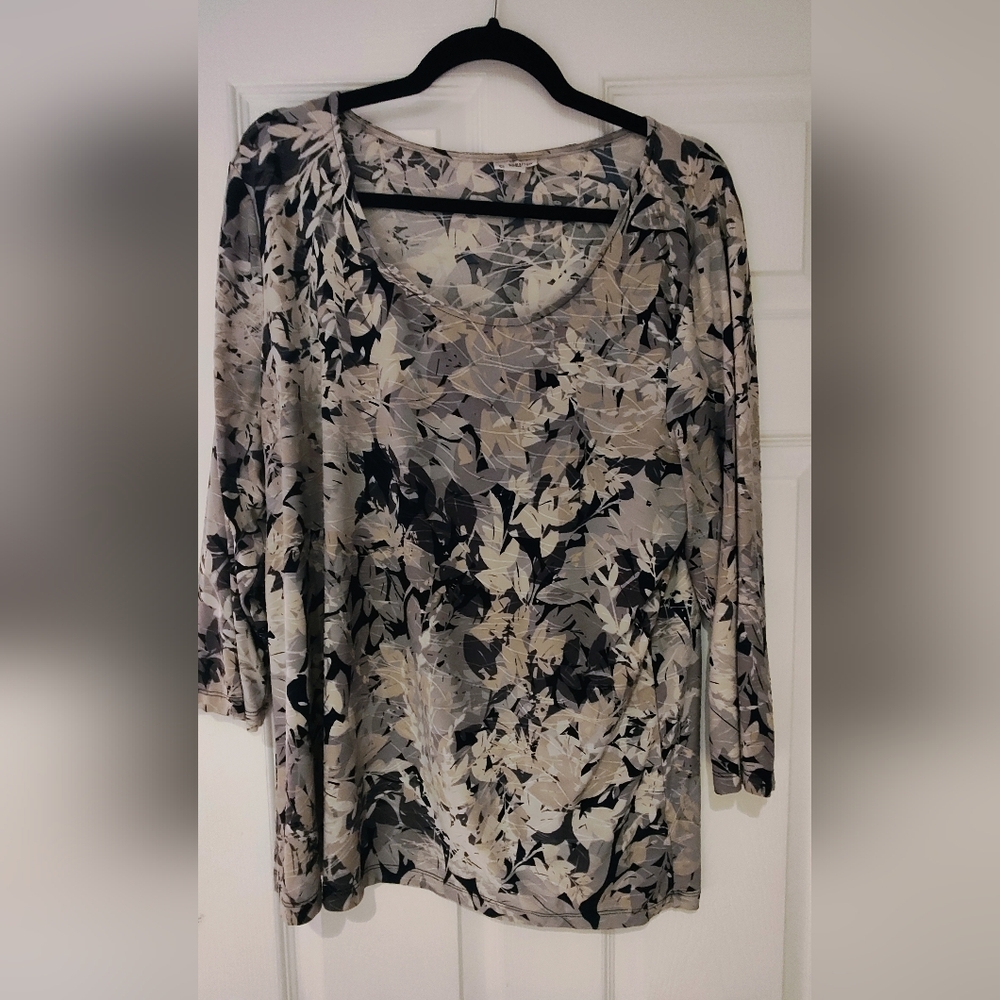 Croft & Barrow Floral Print Top